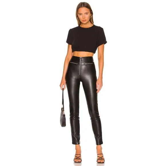 superdown Adonia Zipper Front Pant in Black - Picture 4 of 4